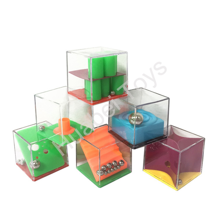 Educational DIY Toys Lavagame Gravity Balance Beads 24-Piece Set Fixed Force Mini Ball Labyrinth Cube Game