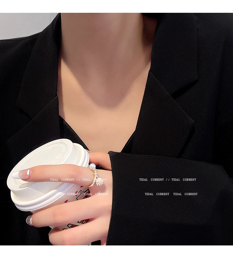 Korean Dongdaemun Open Ring Female Ins Niche High Sense Index Finger Ring Retro Balance Ball Hand Jewelry Korean Dongdaemun Open Ring Female Ins Niche High Sense Index Finger Ring Retro Balance Ball Hand Jewelry