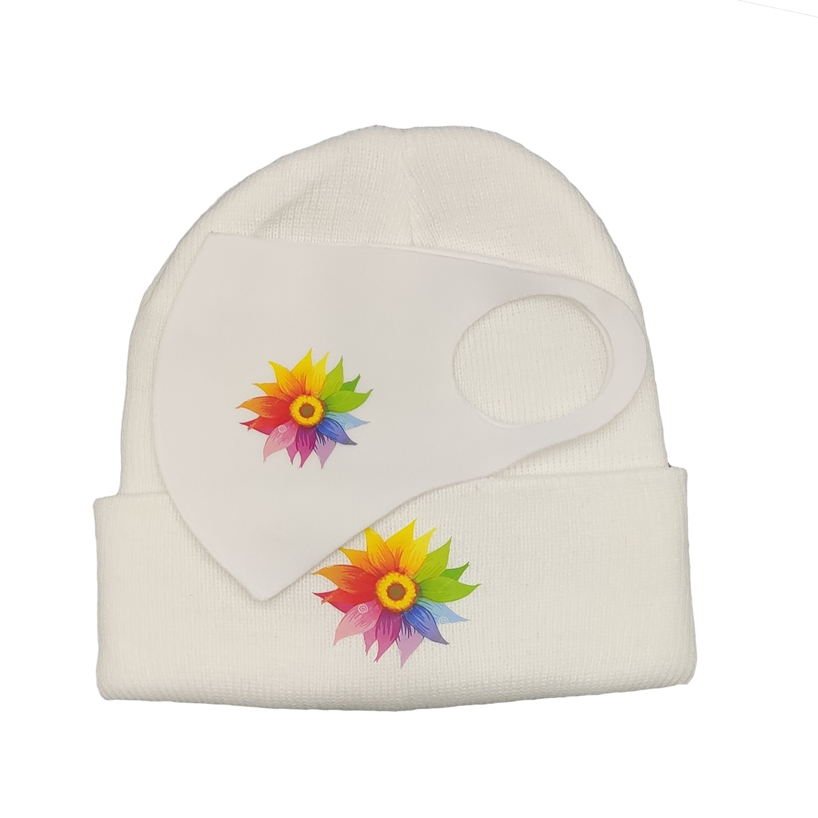 New Printing Warm Wool Hat Roller Skates Skates Outdoor Sports Knitted Hat Autumn and Winter Hip Hop Hat