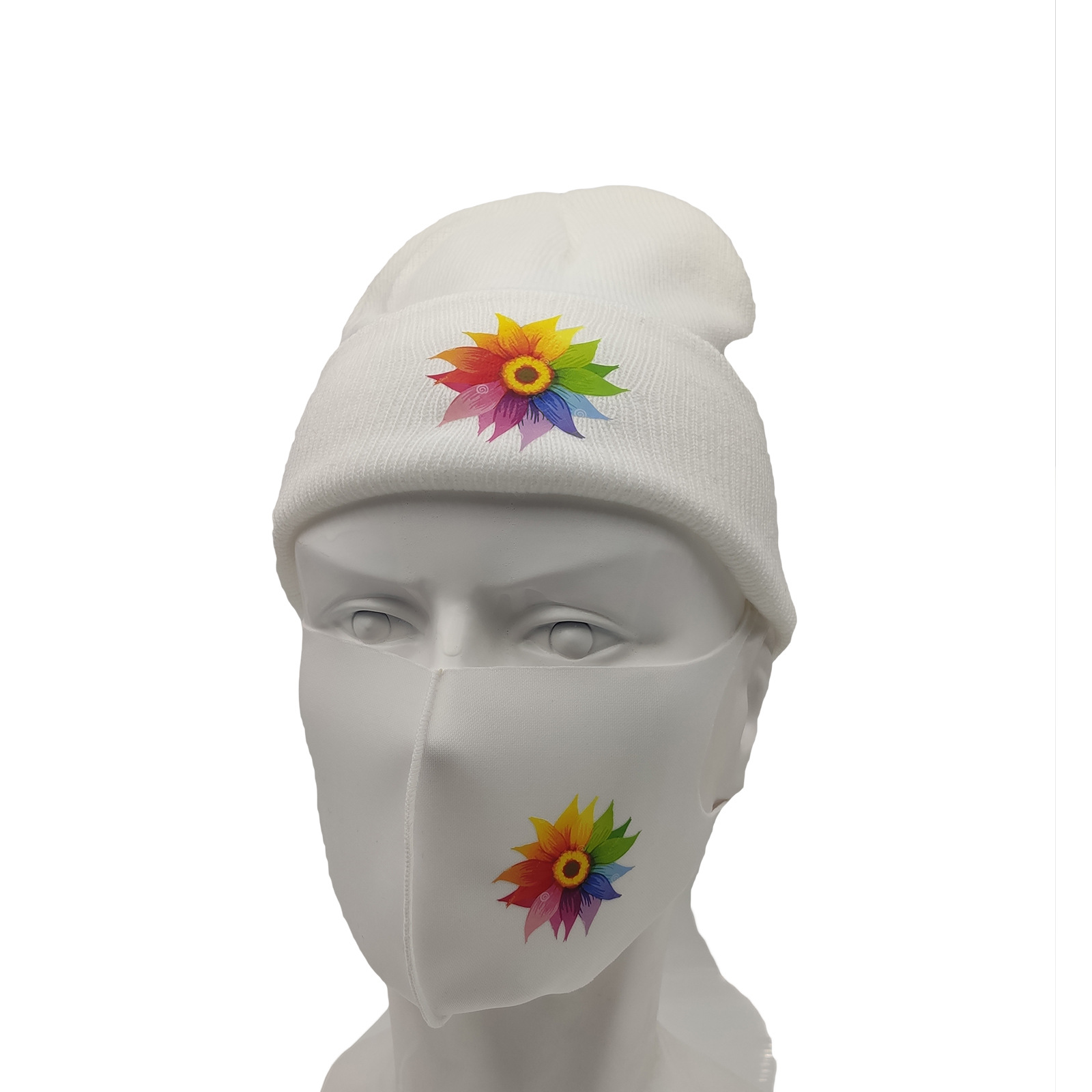 New Printing Warm Wool Hat Roller Skates Skates Outdoor Sports Knitted Hat Autumn and Winter Hip Hop Hat