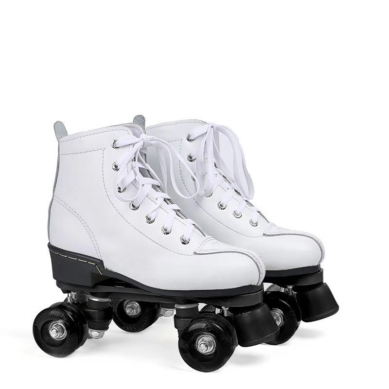 Row the Skating Shoes Men and Women Flash Four Skates Fancy Roller Skating Rink Dedicated Professional Adult Pulley