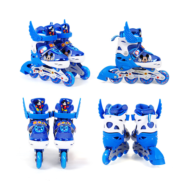 Disney cartoon children skates complete flash set beginner roller skates children roller skates manufacturers wholesale