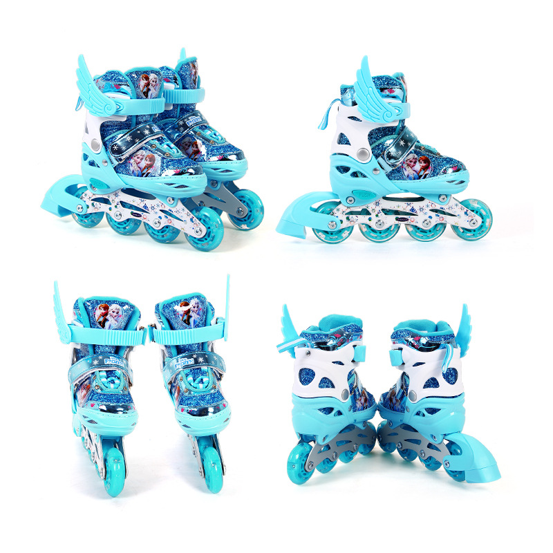 Disney cartoon children skates complete flash set beginner roller skates children roller skates manufacturers wholesale