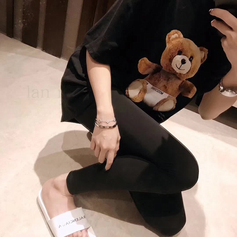 Bear's ice silk leggings summer leggings ice silk silk silk cool pants milk silk skates women's pants