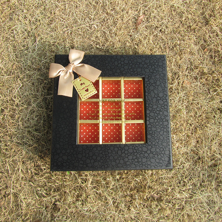 Beautiful UV light grain 25 cases of chocolate box open window bronzing ferrero box