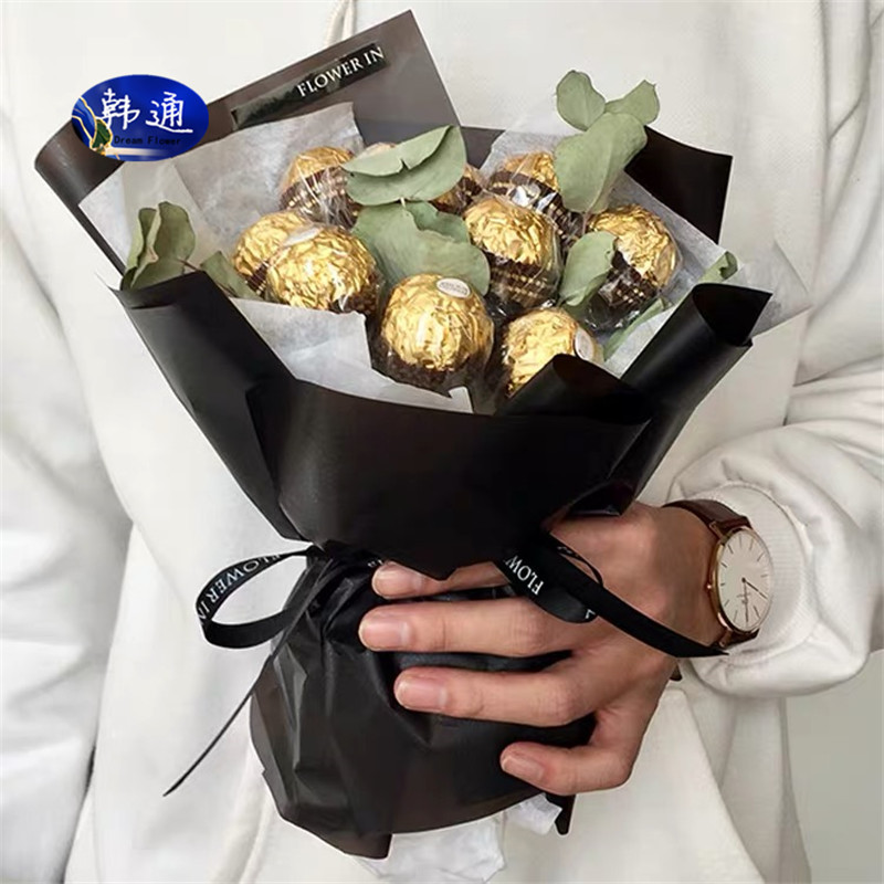 100 Ferrero Chocolate Cup Bouquet DIY Packaging Materials Plastic Bowl Shell Candy Fresh Floral Materials Wholesale
