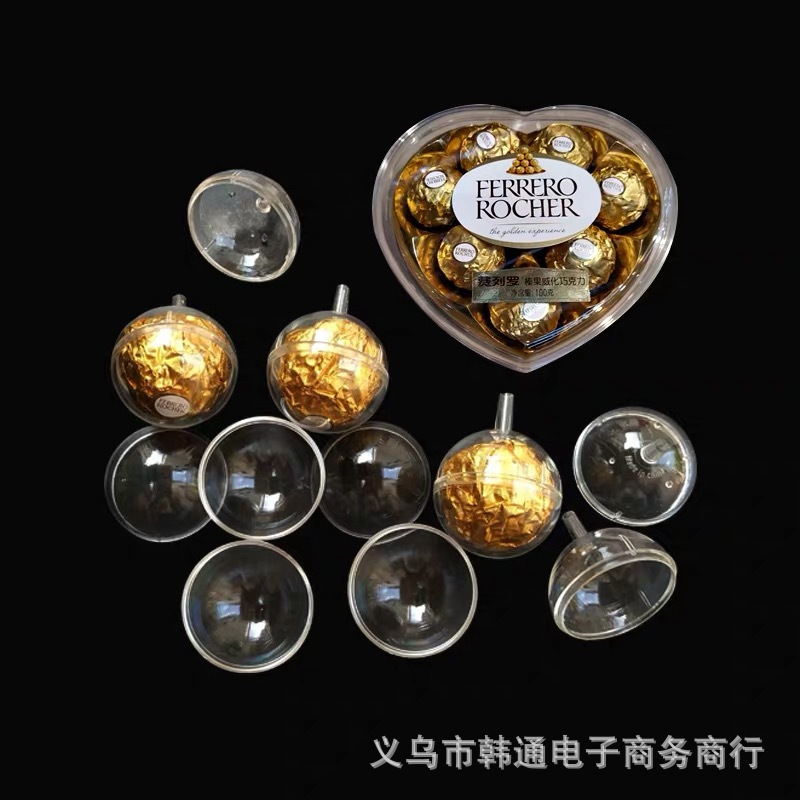 100 Ferrero Chocolate Cup Bouquet DIY Packaging Materials Plastic Bowl Shell Candy Fresh Floral Materials Wholesale