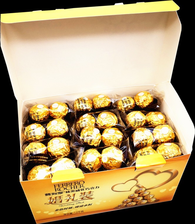Ferrero Golden Ball Filbert Chocolate T96 Tablets Wedding Clothes Gift Box Ferrero Jinsha T2 Wedding Candy Wholesale