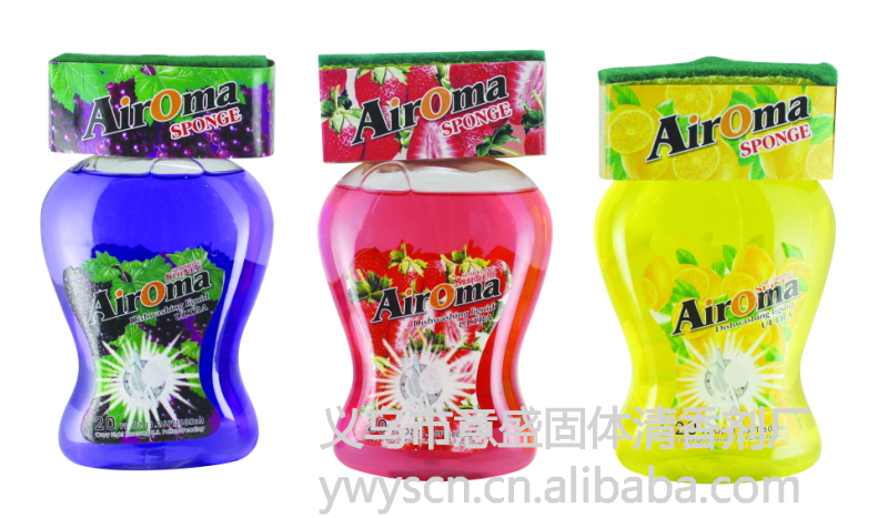 600ml detergent with sponge head/hand washing liquid detergent/factory direct selling