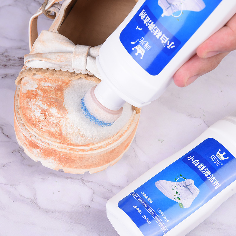 Manufacturer&#039;s White Gadgets White Shoes Cleaner Detergent Brightener Stall Gadgets Yellow and White