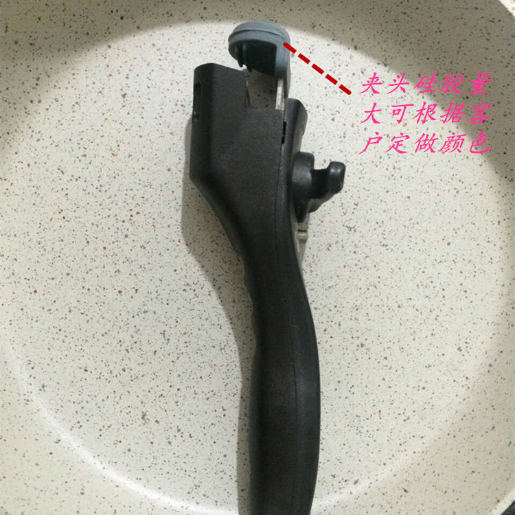 Outdoor Fry Pan Soup Pot Universal Removable Bakelite AntiScald Universal Handle Wood Grain Silicone DOP Pot Clip Handle Outdoor Fry Pan Soup Pot Universal Removable Bakelite AntiScald Universal Handle Wood Grain Silicone DOP Pot Clip Handle