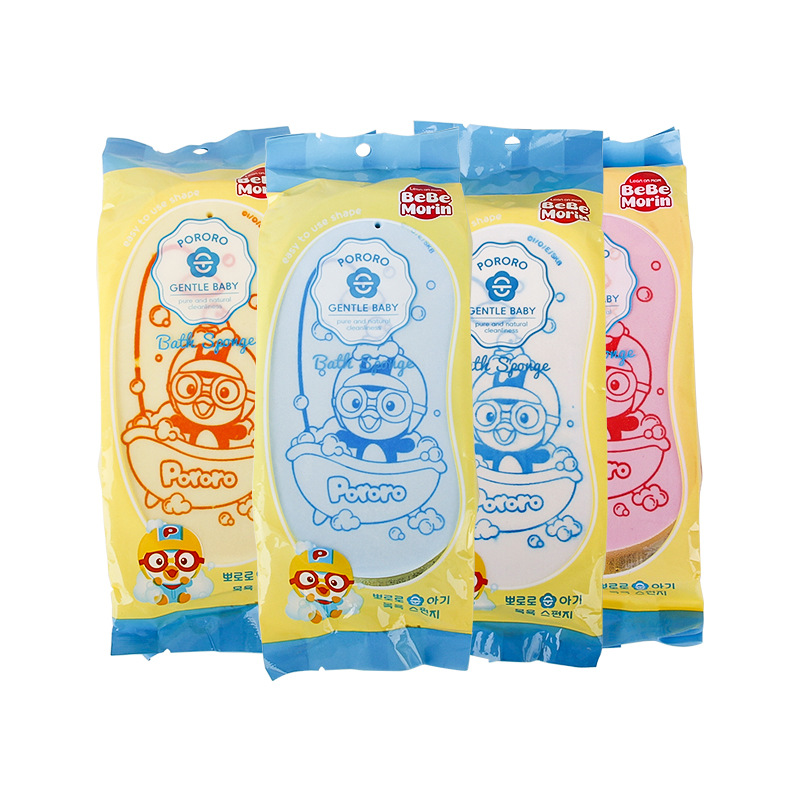 Korean Pororo Pororo Bath Sponge Children Cartoon Loofah Bath Towel Bath Cotton