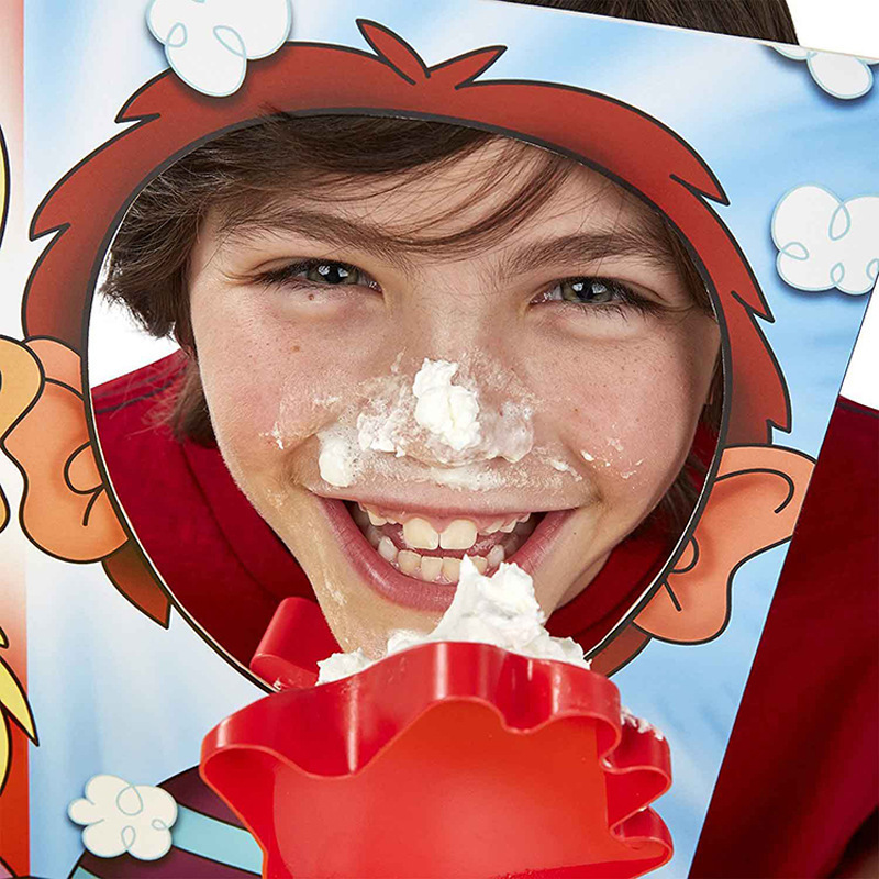 Douyin Game Cream Slap Face Smacking Gadget for Party Trick Toy Face-Pat Toy Racket Machine Double Face Interactive Game