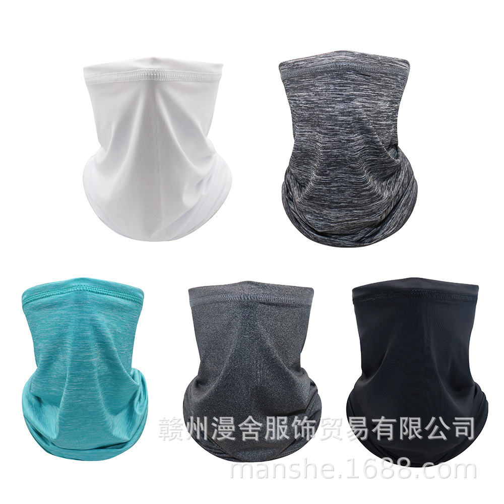 cream quickdrying hood face mask Irregular face towel riders can summer face hood hat multifunctional outdoor exercise