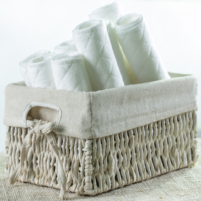 Baby Products Three-Layer Six-Layer White Ecological Cotton Diapers Pure Cotton Diapers Recycle Non-Fluorescent Super