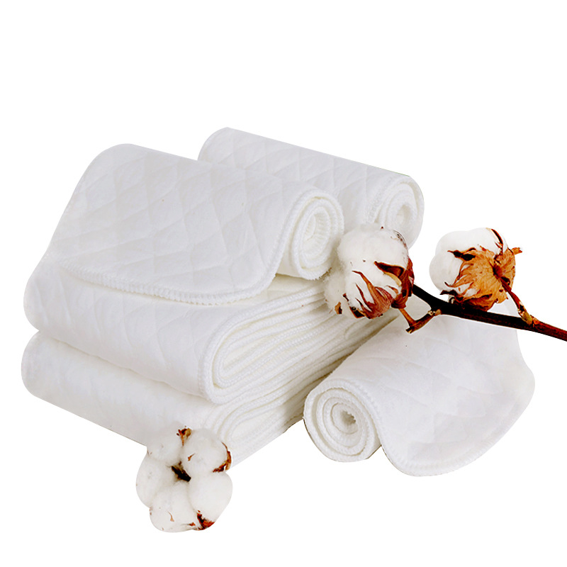 Baby Products Three-Layer Six-Layer White Ecological Cotton Diapers Pure Cotton Diapers Recycle Non-Fluorescent Super