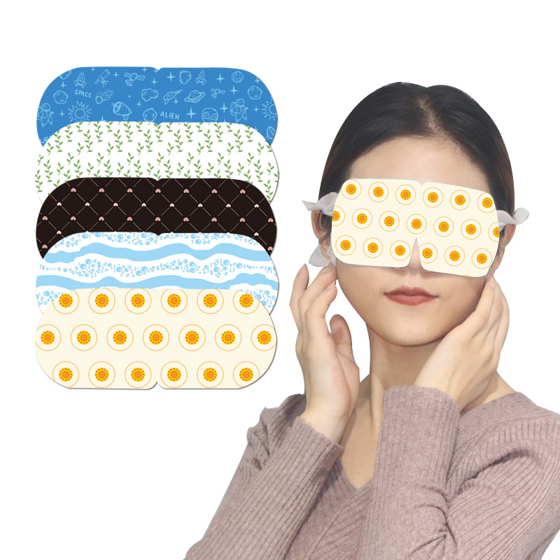 In Stock Wholesale Eye Protection Sleep Lavender Eye Mask Steam Hot Pack Heating Cartoon Eye Shield Factory Wholesale