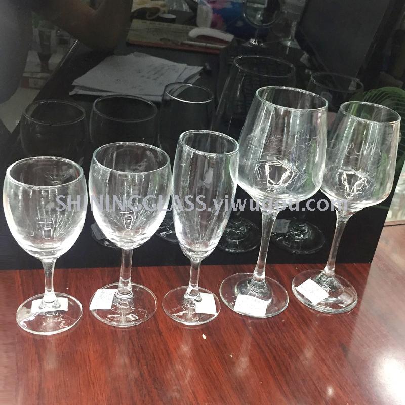 Transparent Red Wine Cup Crystal Glass Wine Cup Champagne Cup Goblet Wine Cup Juice Drink Cup