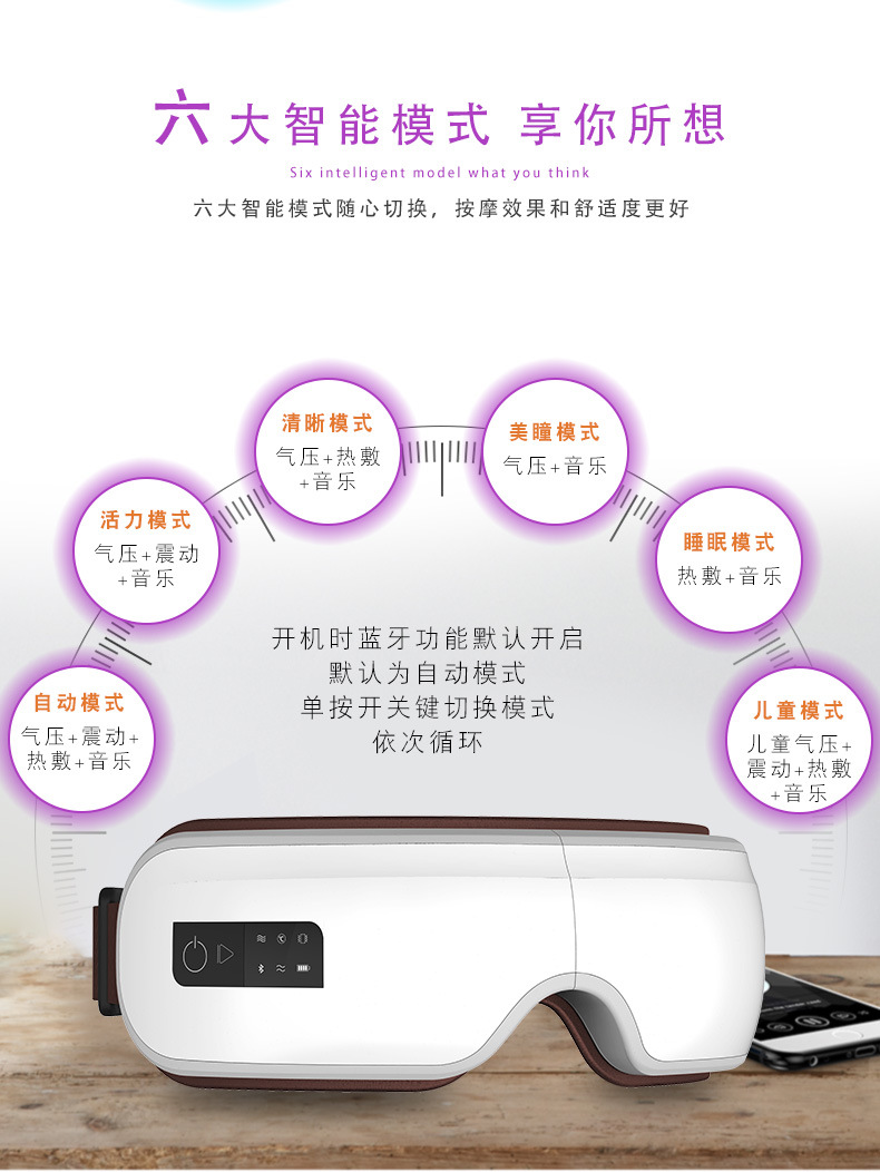 Massager Student Hot Compress Axial Rod Charging Eye Care Machine Nursing Electric Eye Massager Steam Heating Eye Mask