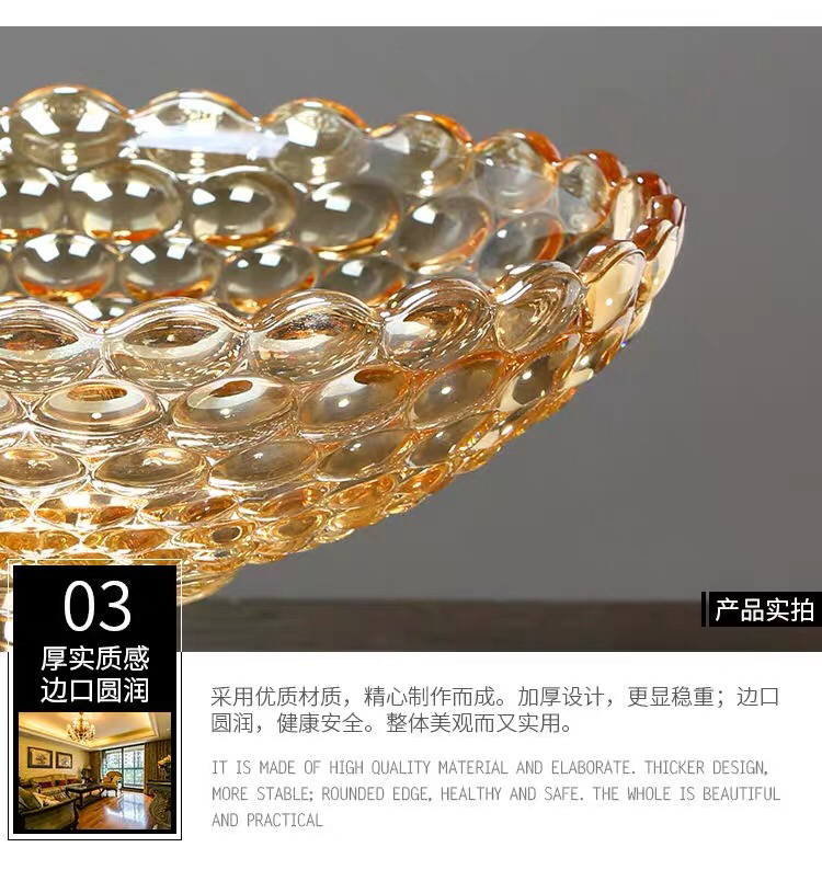 Crystal Glass Goblet Fruit Plate Nordic Style Creative Candy Plate Modern Living Room Home Luxury High-End Fruit Plate Crystal Glass Goblet Fruit Plate Nordic Style Creative Candy Plate Modern Living Room Home Luxury High-End Fruit Plate