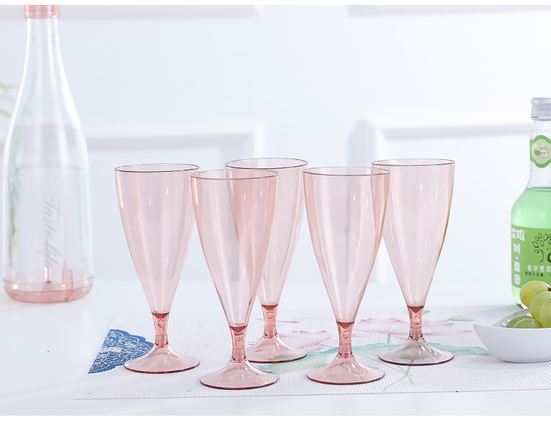 Factory Direct Sales Bar KTV Red Wine Glass PS Multicolor Transparent Plastic Cup Plastic Cocktail Goblet Wholesale Factory Direct Sales Bar KTV Red Wine Glass PS Multicolor Transparent Plastic Cup Plastic Cocktail Goblet Wholesale