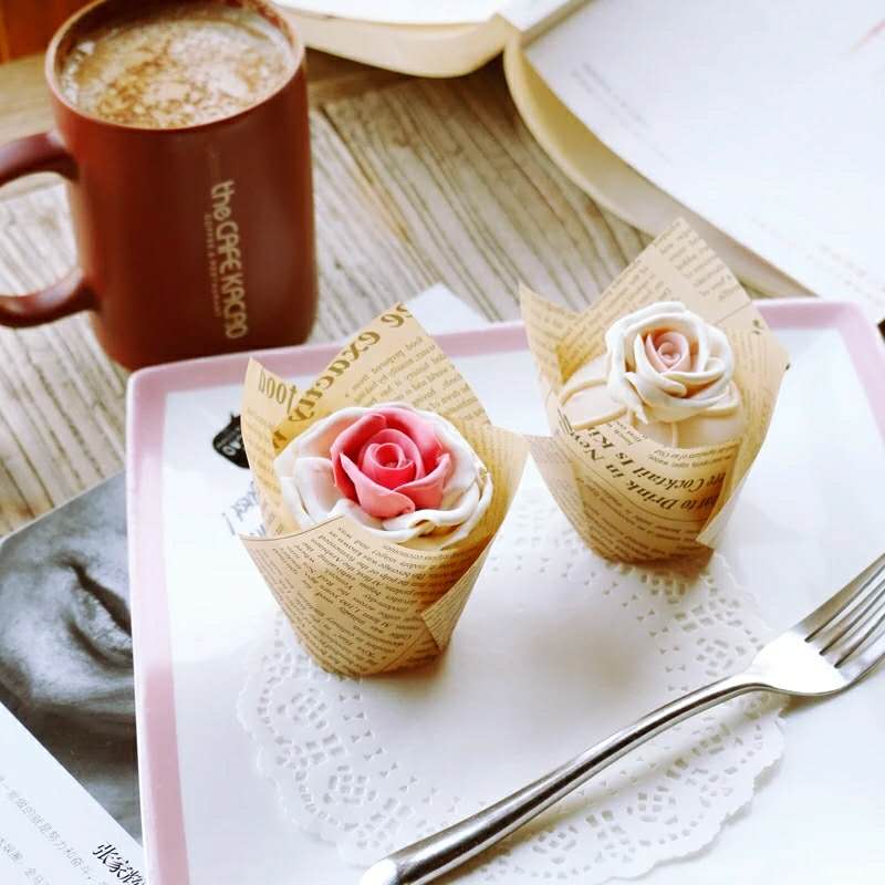 Tulip Baking ake Muffin Goblet of Fire Muffin Cake Grease- Proof Tomafin Cup Tulip Baking ake Muffin Goblet of Fire Muffin Cake Grease- Proof Tomafin Cup