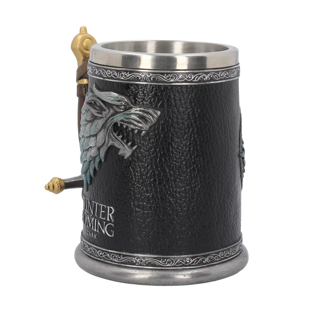 Song of Ice and Fire Game of Rights Cup Bar Creative 3D Sculpture Stainless Steel Beer Jar Goblet