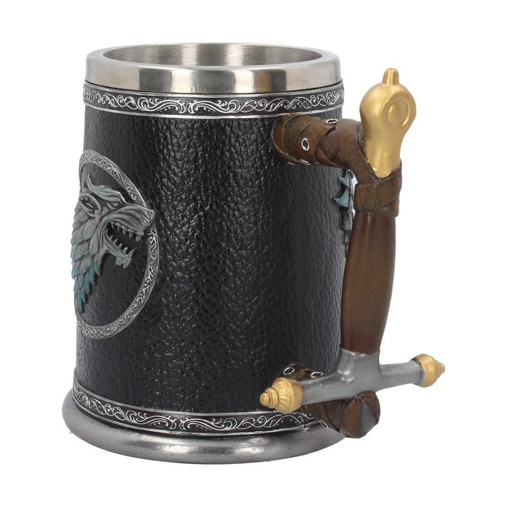 Song of Ice and Fire Game of Rights Cup Bar Creative 3D Sculpture Stainless Steel Beer Jar Goblet