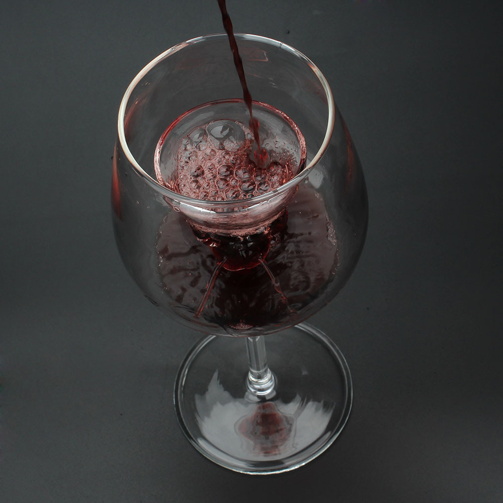 Large Skull Wine Sober Glass Goblet Transparent Fast Creative European and American Home Personalized Skull Necklace Cup