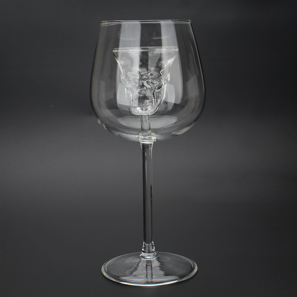 Large Skull Wine Sober Glass Goblet Transparent Fast Creative European and American Home Personalized Skull Necklace Cup Large Skull Wine Sober Glass Goblet Transparent Fast Creative European and American Home Personalized Skull Necklace Cup