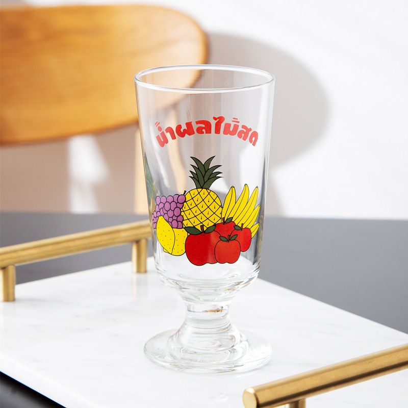 Korean INS Net Red Retro Goblet Cartoon Cute Glass Short-Legged Flower Cup French Romantic Wine Glass Korean INS Net Red Retro Goblet Cartoon Cute Glass Short-Legged Flower Cup French Romantic Wine Glass