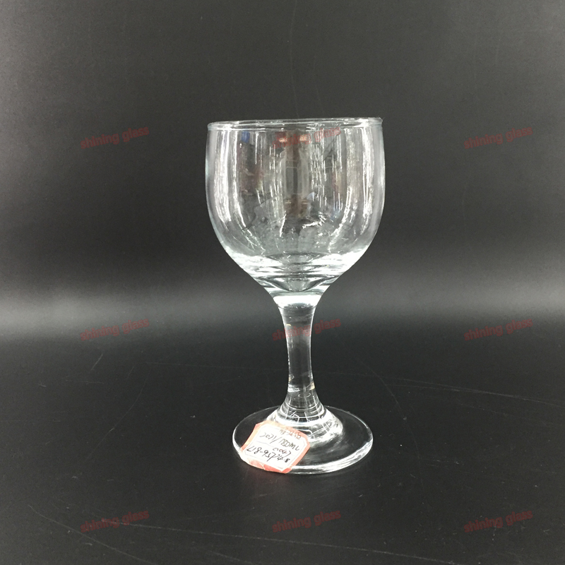 High white material glass red wine goblet Wine transparent glass cup