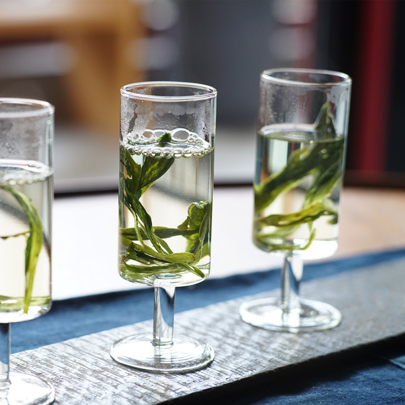 Handmade Ins Wind HeatResistant Glass Goblet GreenTea Cup Monkey Chief Cup Red Wine Cup Tea Table for Home Use