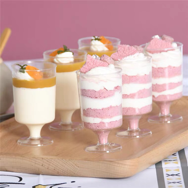 Disposable Hard Plastic Tass Airplane Cup Mousse Cup Pudding Cup Tiramisu Dessert Cup Goblet Disposable Hard Plastic Tass Airplane Cup Mousse Cup Pudding Cup Tiramisu Dessert Cup Goblet