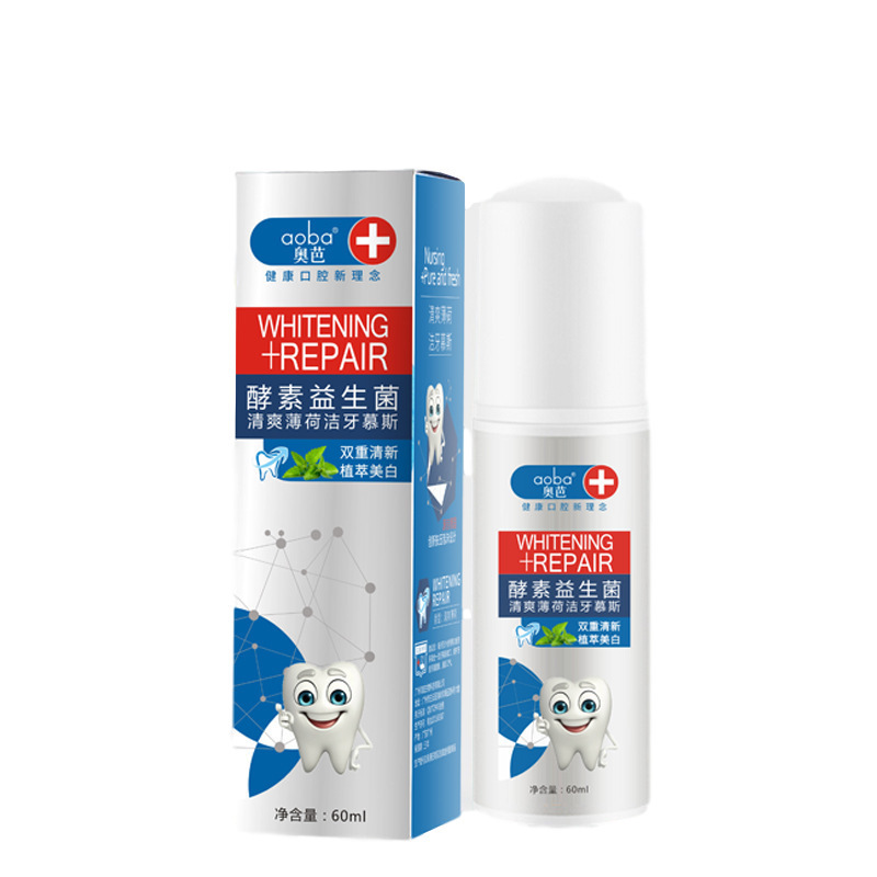 Cleaning Mousse Toothpaste 60ml Mothproof Oral Care Probiotics Toothpaste Tooth Cleaning Mousse Foam Toothpaste Whole