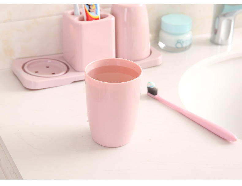 Tooth Glass Holder Washing Set Double Gargle Cup Toothbrush Stand Couple Toothpaste Holder Bathroom Storage Rack Tooth Glass Holder Washing Set Double Gargle Cup Toothbrush Stand Couple Toothpaste Holder Bathroom Storage Rack