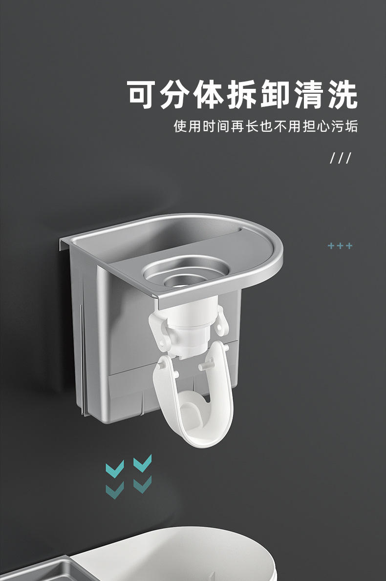 Creative Toothbrush Rack Hole-Free Gargle Toothbrush Cup Wall-Mounted Bathroom Storage Automatic Toothpaste Dispenser Creative Toothbrush Rack Hole-Free Gargle Toothbrush Cup Wall-Mounted Bathroom Storage Automatic Toothpaste Dispenser