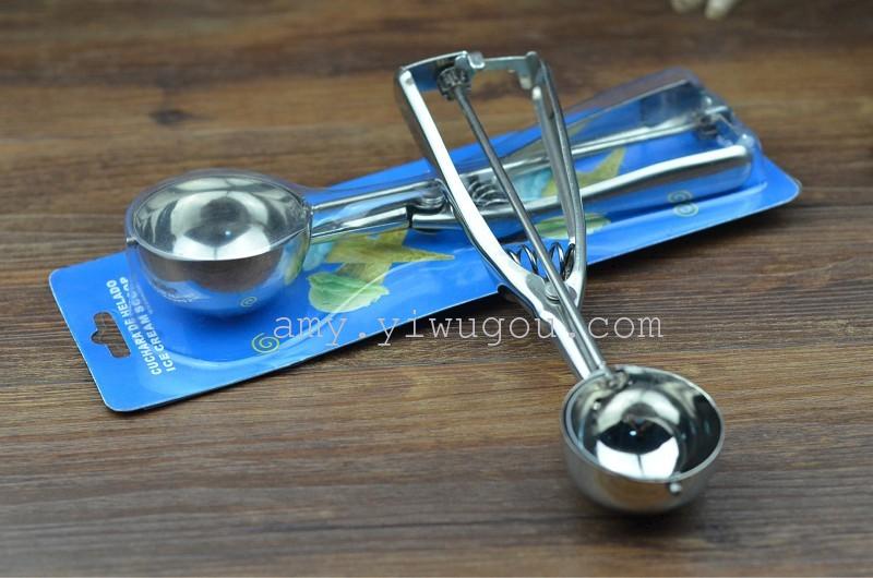 4CM diameter stainless steel Ice Cream Scoop Ice Cream Scoop melon baller scoop of ice-cream card