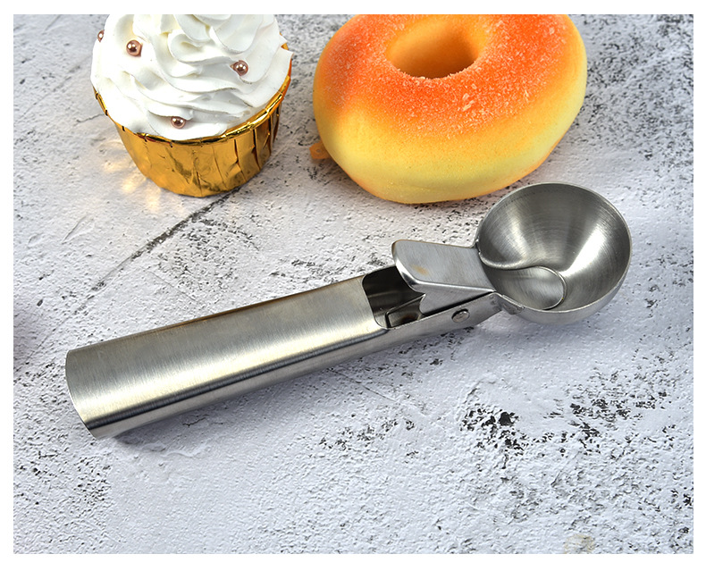 Stainless Steel Cream Dipper Ice Cream Spoon Ice Cream Ball Scoop Fruit Scoop Ice-Cream Spoon Wholesale