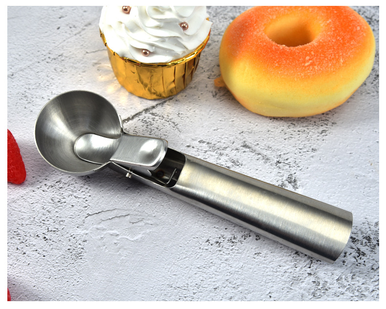 Stainless Steel Cream Dipper Ice Cream Spoon Ice Cream Ball Scoop Fruit Scoop Ice-Cream Spoon Wholesale
