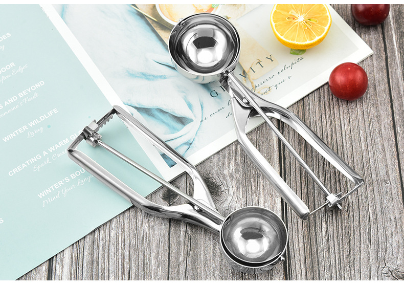 Ice-Cream Spoon Ball Scoop Stainless Steel Ice Cream Spoon Ice-Cream Spoon Fruit Ball Player DIY Tool Ice-Cream Spoon Ball Scoop Stainless Steel Ice Cream Spoon Ice-Cream Spoon Fruit Ball Player DIY Tool