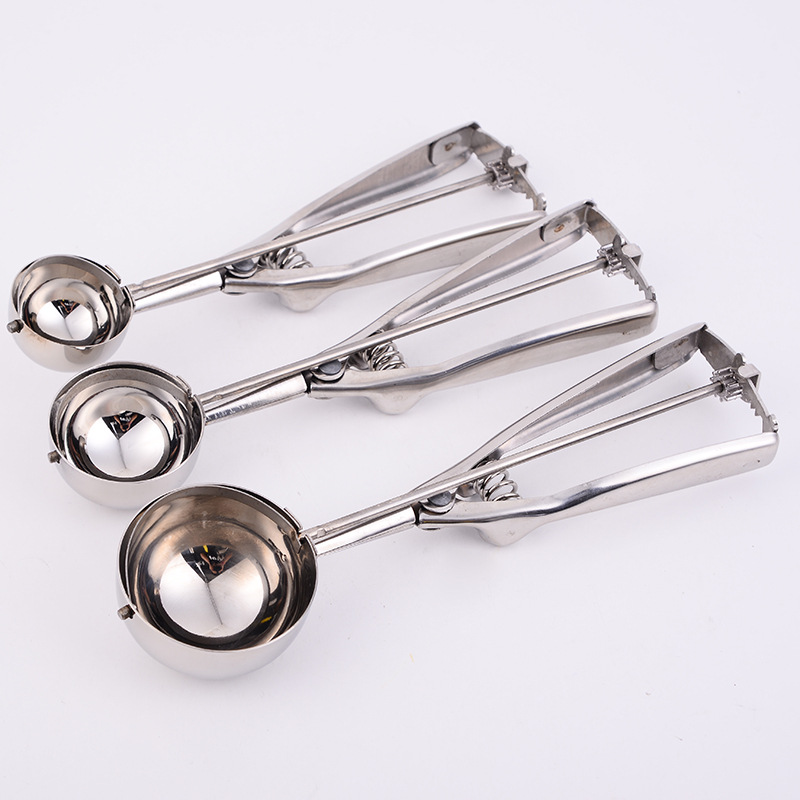 Stainless Steel Ice-Cream Spoon Ball Scoop Fruit Ball Scoop Ice-Cream Spoon Ice Cream Spoon Direct Sales Batch