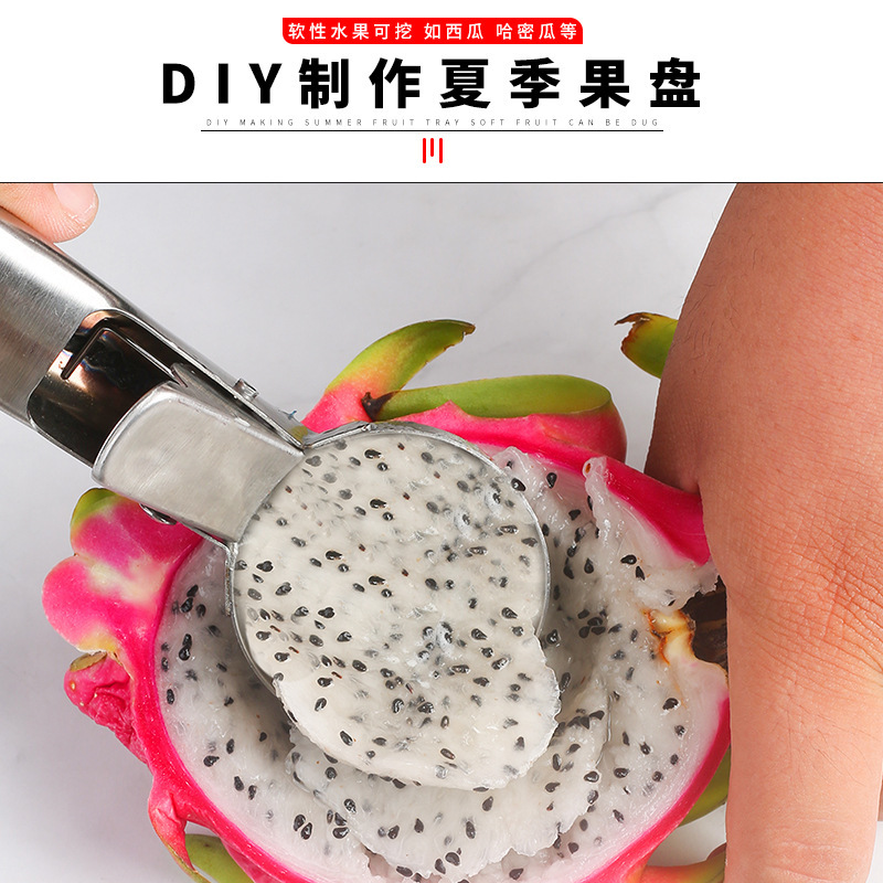 Factory Supply Stainless Steel Ice Cream Ball Scoop Manual Press Ice Cream Spoon Ice Cream Ball Scoop Ice-Cream Spoon