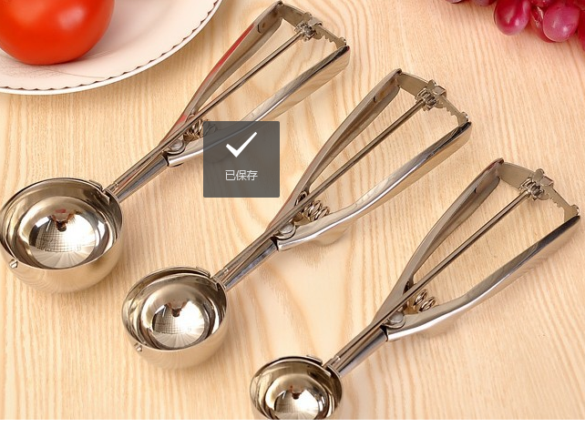 Stainless Steel Ice-Cream Spoon Ice-Cream Spoon Ice Cream Spoon Ball Scoop Melon Baller Ball Player