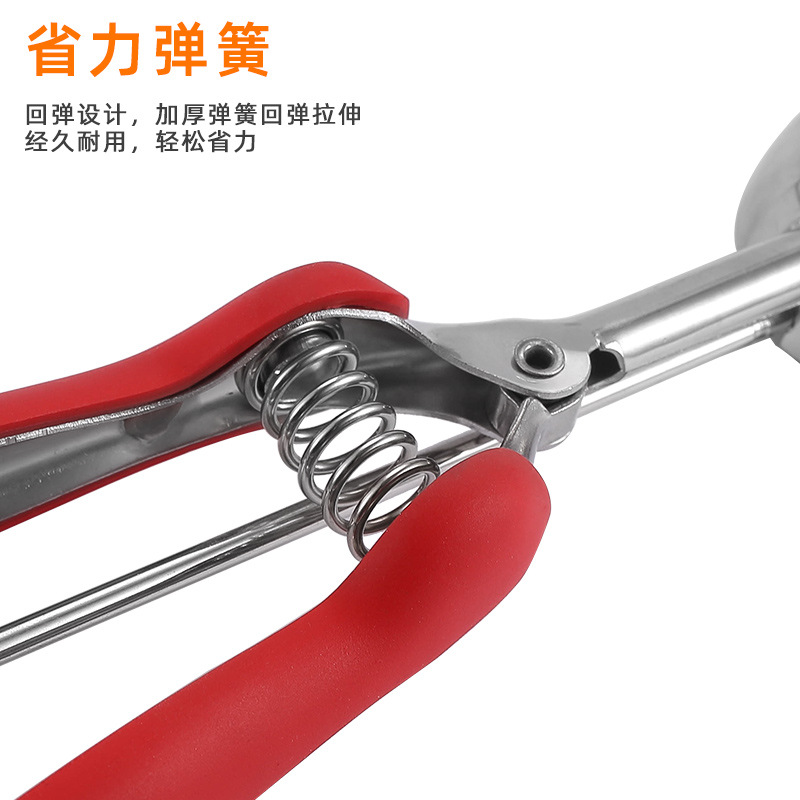 304 Stainless Steel Ice-Cream Spoon Ice Cream Ball Scoop Fruit Scoop Silicone Handle Ice-Cream Spoon Ice Cream Spoon
