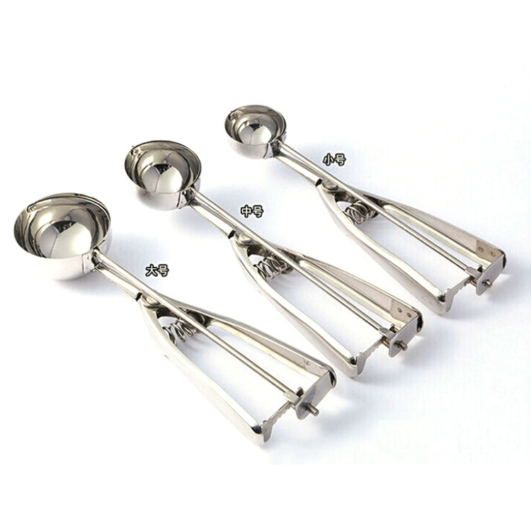 Boxed Three-Piece Stainless Steel Ice Cream Melon Baller Ice-Cream Spoon Ice Cream Spoon Fruit Scoop Melon Baller
