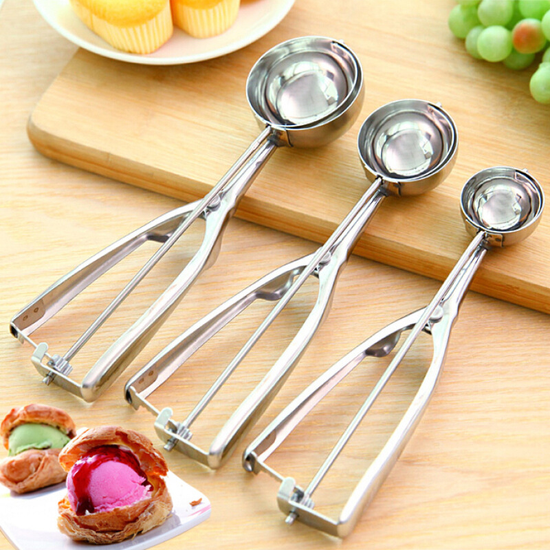 Stainless Steel Watermelon Spoon Stainless Steel Ice Cream Ice-Cream Spoon Ice Cream Ball Scoop