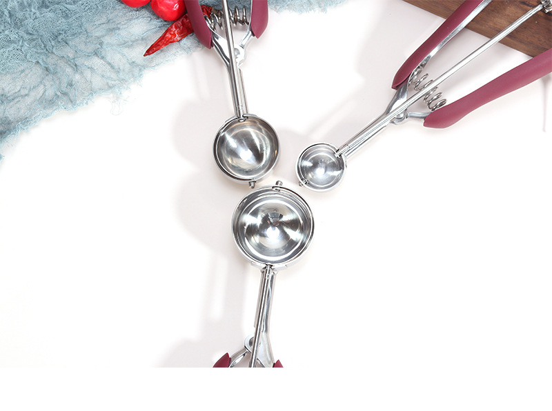 304 Stainless Steel Spoon Ice-Cream Spoon Ice Cream Ball Scoop Amazon Fruit Spoon Ice Cream Spoon Dessert Spoon