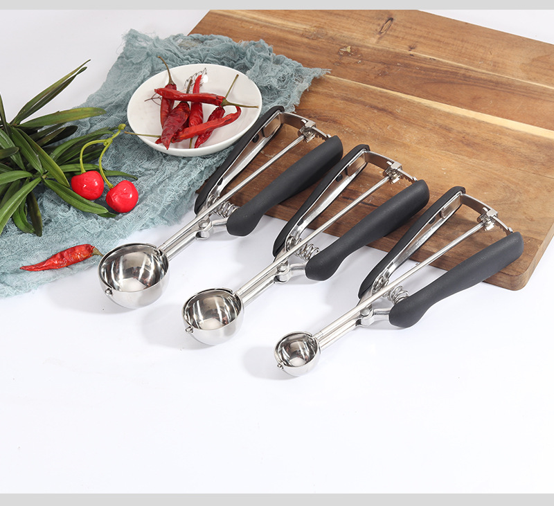 304 Stainless Steel Spoon Ice-Cream Spoon Ice Cream Ball Scoop Amazon Fruit Spoon Ice Cream Spoon Dessert Spoon