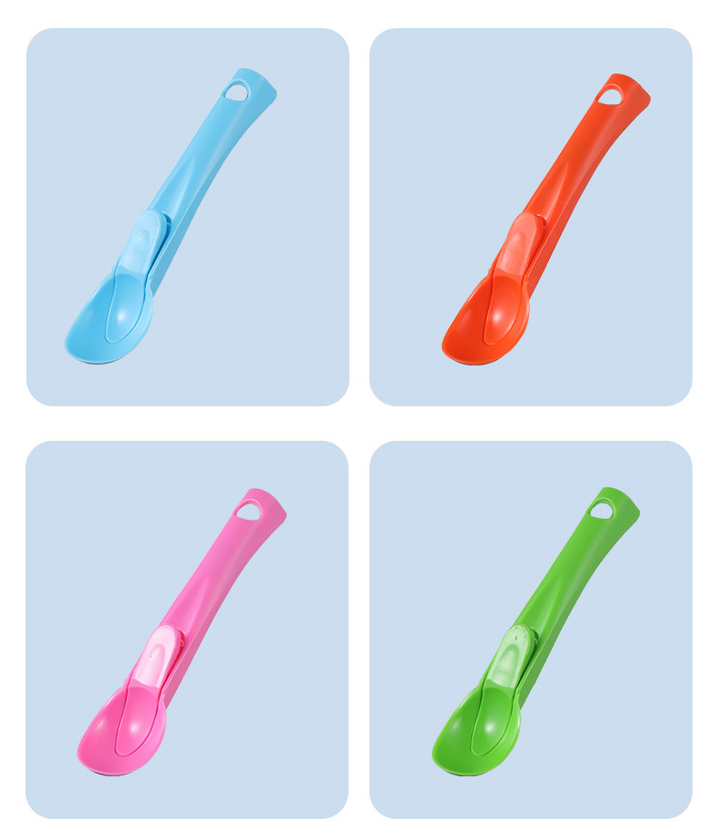 3076 Self-Use Ice Cream Spoon Plastic Thickened Ice-Cream Spoon Creative Fruit Ball Scoop Ice Cream Digging Ball Spoon